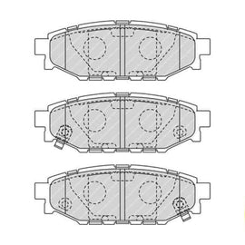 Brake Pads Rear Subaru Forester (97 15) Impreza (07 10) Legacy (04 14) Outback (04 14) (FERODO FDB1947) (SET LH & RH Wheel) Brake Pads FERODO