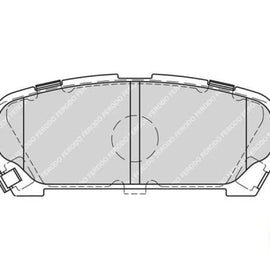 Brake Pads Rear Subaru Impreza (07 10) (FERODO FDB1861) (SET LH & RH Wheel) Brake Pads FERODO