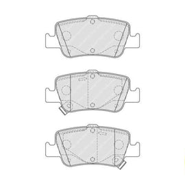 Brake Pads Rear Toyota Auris Aurisx (07 15)Corolla (07 15) (FERODO FDB4048) (SET LH & RH Wheel) Brake Pads FERODO