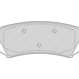 Brake Pads Rear Toyota Landcruiser 100 (1998 2008) (FERODO FDB1457) (SET LH & RH Wheel) Brake Pads FERODO