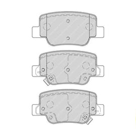 Brake Pads Rear Toyota VeRear Solido [2] 1.6,1.8,2.0D (09 ) (FERODO FDB4275) (SET LH & RH Wheel) Brake Pads FERODO