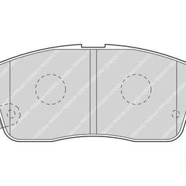 Brake Pads Front Daihatsu Charade 6/7 Suzuki Alto, Celerio 1/2, S-Presso (FDB1532) Brake Pads FERODO