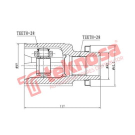 Inner CV Joint LH Suzuki ertiga CV Joints Teknosa
