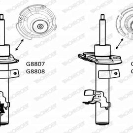 Shock Front Right Ford Kuga (2) 2013> (MONROE)(G8807) Monroe